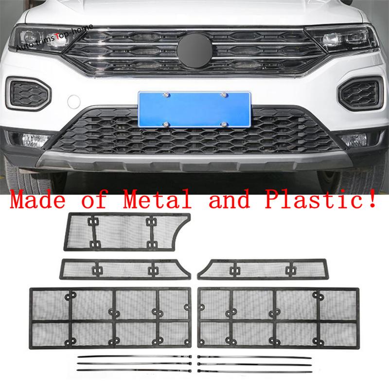 Car Ect Screening Mesh Front Grille Ert Protector Net Cover Trim Fit For VW Volkswagen T-Roc 2018 -  Accessories