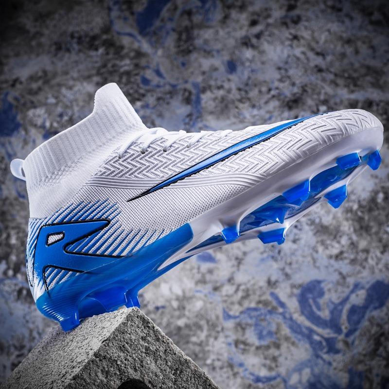 Football shoes men's and women's long nails broken nails children's primary and secondary school students youth high-top training shoes