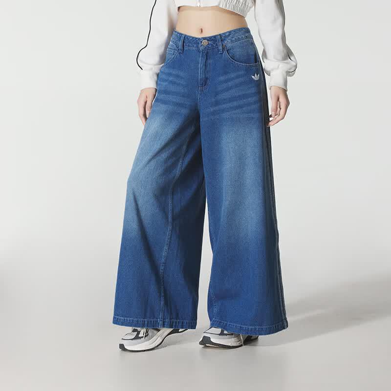 Adidas Originals Women s Denim Wide Pants JV7454 A/S