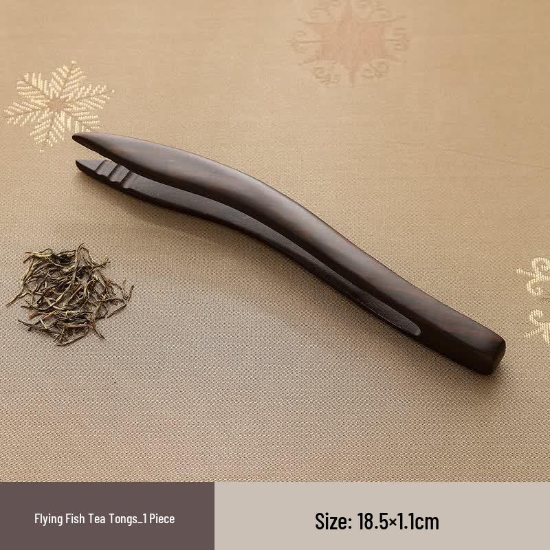 BiaoXing Ebony Wood Gongfu Tea Tool Set 3-Piece