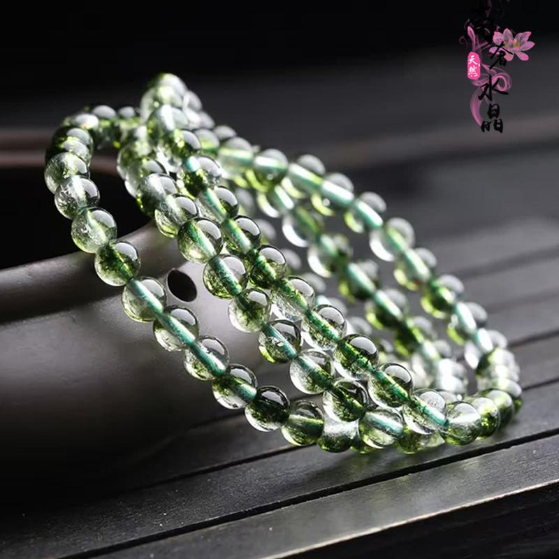 6Millimeter burst crystal bracelet, multi-strand, unisex, each piece is unique