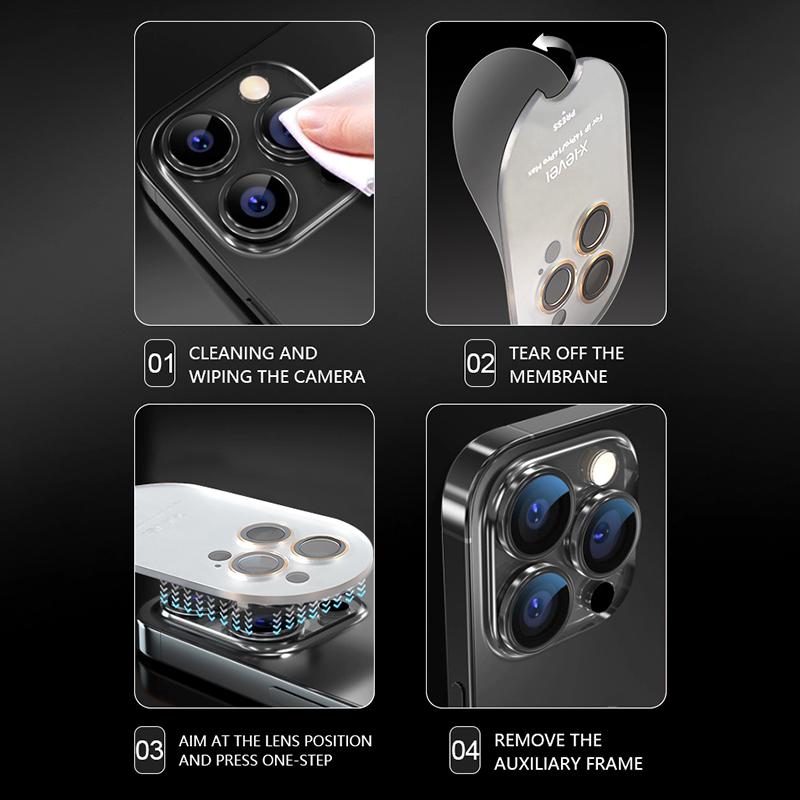 X-LEVEL AR Spotlight Series For Samsung Galaxy S23/S23+ Camera Lens Protector Set Night Shooting Mode