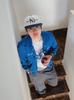 Maseukeompeoni Irony Nylon Cap - White / Navy