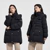 Qianrengang Women's Hooded Goose Down Puffer Jacket