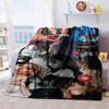 Fashion Music Avatar Plush Blanket Soft Comfortable All Seasons blanket Sofa Office Naps blanket Outdoor Travel throw Perfect Gift