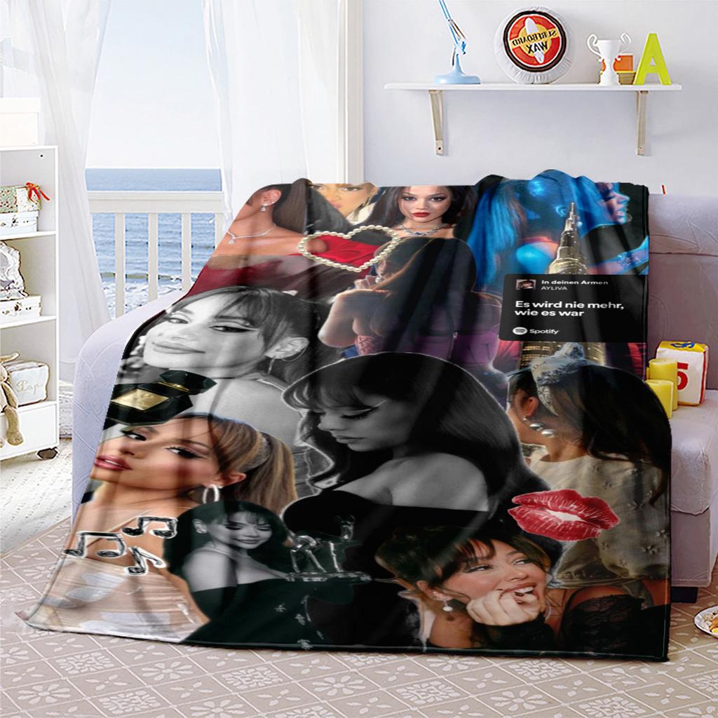 Fashion Music Avatar Plush Blanket Soft Comfortable All Seasons blanket Sofa Office Naps blanket Outdoor Travel throw Perfect Gift