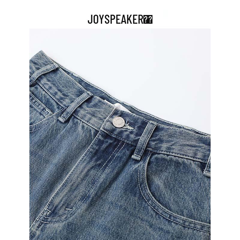 JOY SPEAKER Women's High-Waisted Straight Leg Jeans