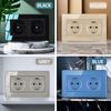 86mm Tempered Glass Wall Switch Socket Panel EU French UK Standard USB Charging Port 1/2/3/4 Gang Push Button Rocker Switch
