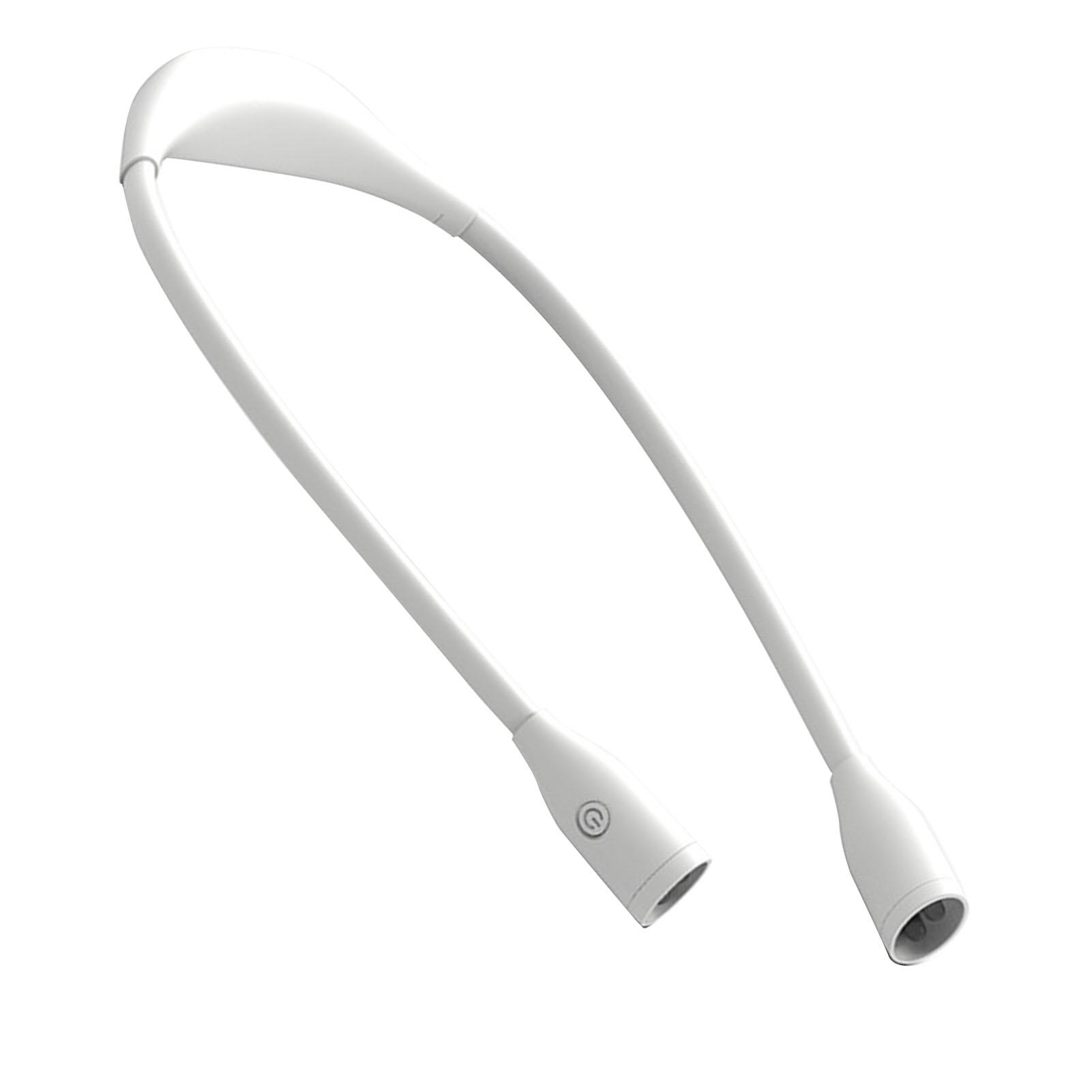 

Rechargeable LED Neck Reading Light 360 Degree Universal Adjustment Book Light for Reading in Bed White