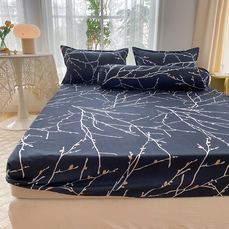 1 Stück Bettlaken im nordischen Stil für Doppelbett Ganzjahres-Bettdecke Queen/King sabanas de invierno termicas Laken(Kein Kissenbezug)