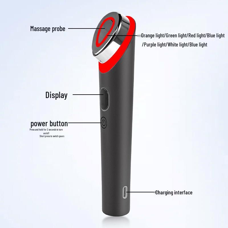 Portable Rechargeable Eye Massager with Red Light Therapy for Eye Care