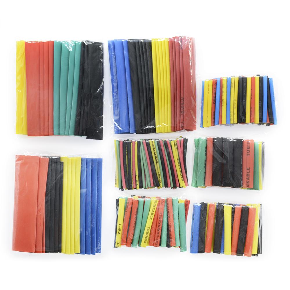 328PCS Heat Shrink Tube Termoretractil Heat Shrinkable Wrapping Cable Sleeve Polyolefin Tube Insulation Tubing Wire