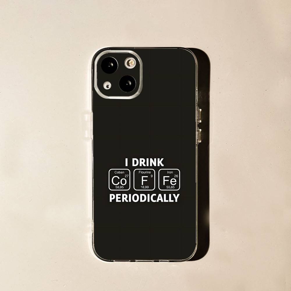 Coffee Latte Ice Brown For iPhone 17,16,15,14,13,12,11 Pro,Max,Plus,X,XS,XR,SE4,E Mini Transparent Print Phone Case