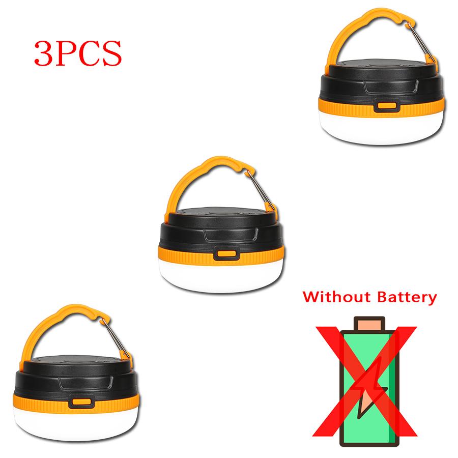 Portable LED Camping Light 3 Lighting Modes Use 3*AAA Battery Camp Lamp For Outdoor Waterproof Camping Hiking Emergency Lantern