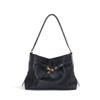 Genuine Cowhide Leather Tote Bag, Black, Crossbody Shoulder Bag for Women - Large Capacity, Simple Design for Work and Commute