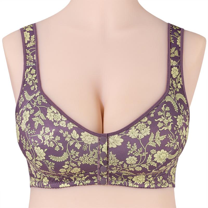 

Чашки A-G 36-52 Очень большой размер Бюстгальтер с принтом Европейский и американский размер Популярный жилет на косточках Застежка спереди Нижнее белье 46/105BC【3XL】