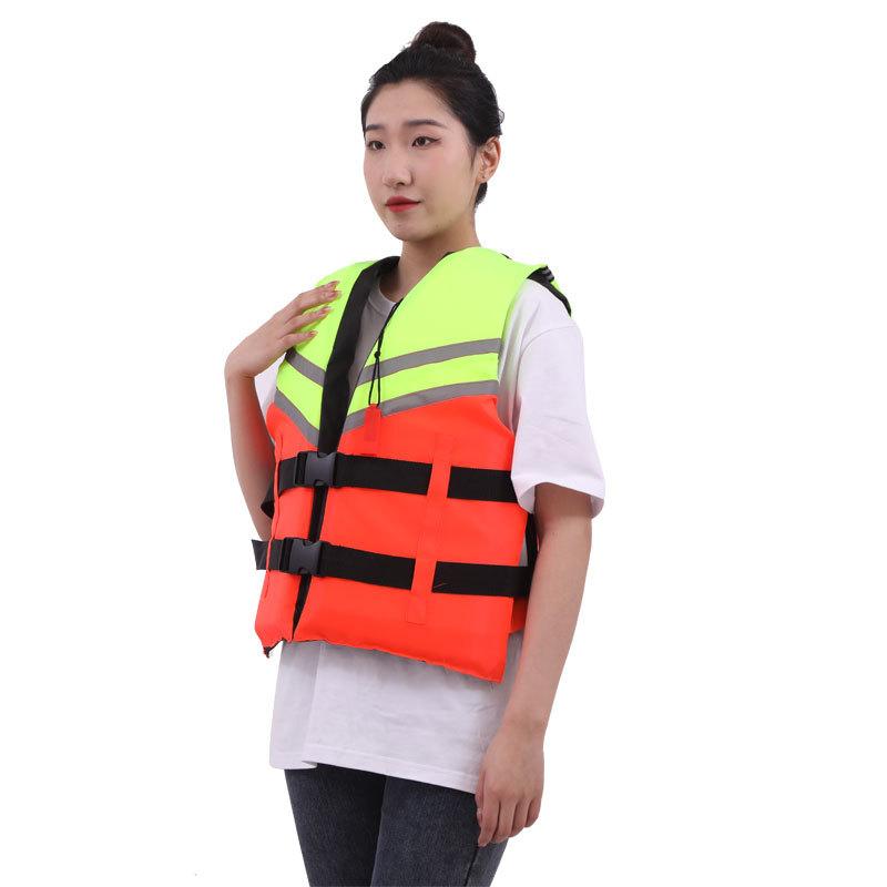 Nylon Oxford Cloth Swimming Life Jacket Water Sports Safety Vests For Adult Kid Kayaking Boat Outdoor Swim Safety Cloth one size