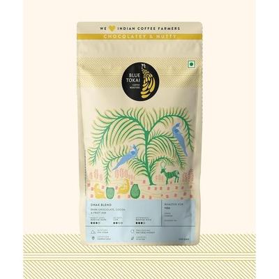 Blue Tokai Coffee Roasters Dhak Blend - Dunkle Röstung | Türkischer Mahlgrad 250g Beutel | 100% Arabica Bohnen | Spezialitätenkaffee | Frisch gerösteter gemahlener Kaffee