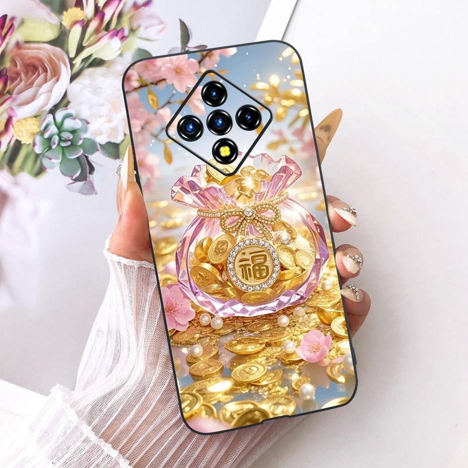 For Infinix Zero 8 Case X687 Stylish Flowers Butterfly Painted Cover Soft Slim Phone Case For Infinix Zero 8i Zero8 i X687B Bags