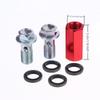 2 Way Brake Coupling Fitting Premium Aluminum Alloy Hydraulic Oil Hose Extender Adapter for Industrial Hydraulic Equipment