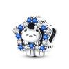 925 Sterling copper Cat and Dog Series Best Friend Pendant Fit 4MM hole diamete Bracelet Charms Bead Necklace DIY Female Zircon
