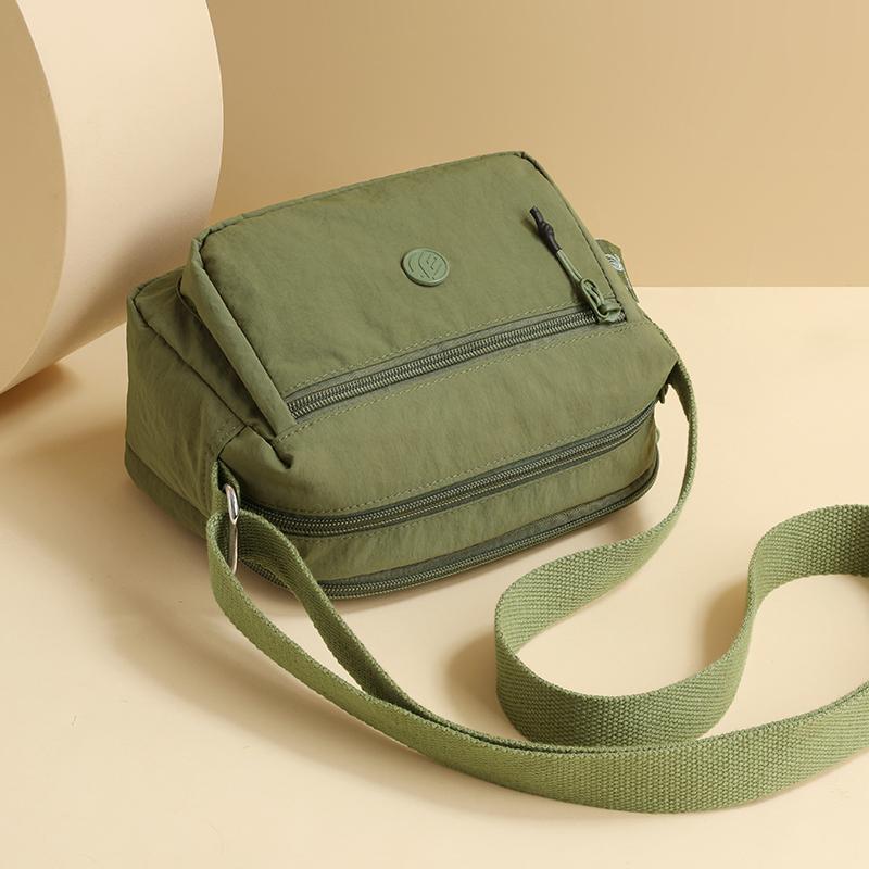 Lightweight Nylon Crossbody Bag for Women Casual Shoulder Handbag with Multi Pockets