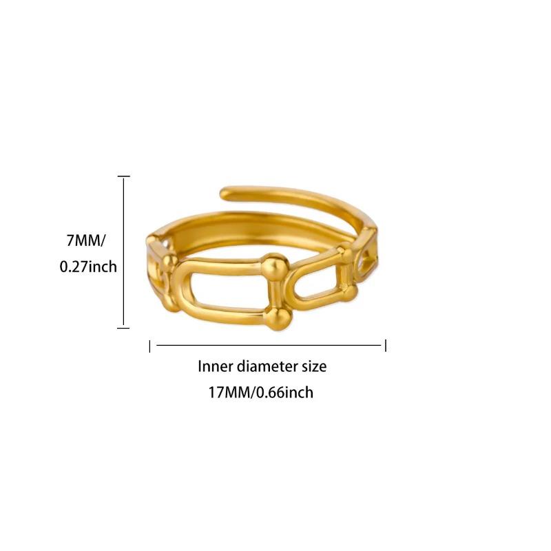 

Кольцо из нержавеющей стали с золотым покрытием K, женское, личность, простое, нишевое, с листом, модная бижутерия
