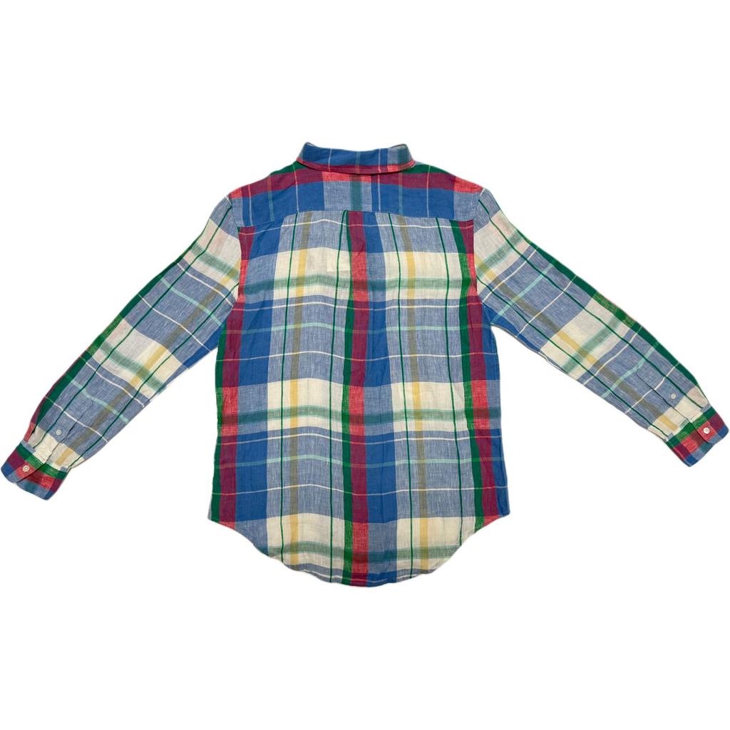 Polo Ralph Lauren Plaid Single-Breasted Collar Long Sleeve Shirt Women Shirts 211973264-002