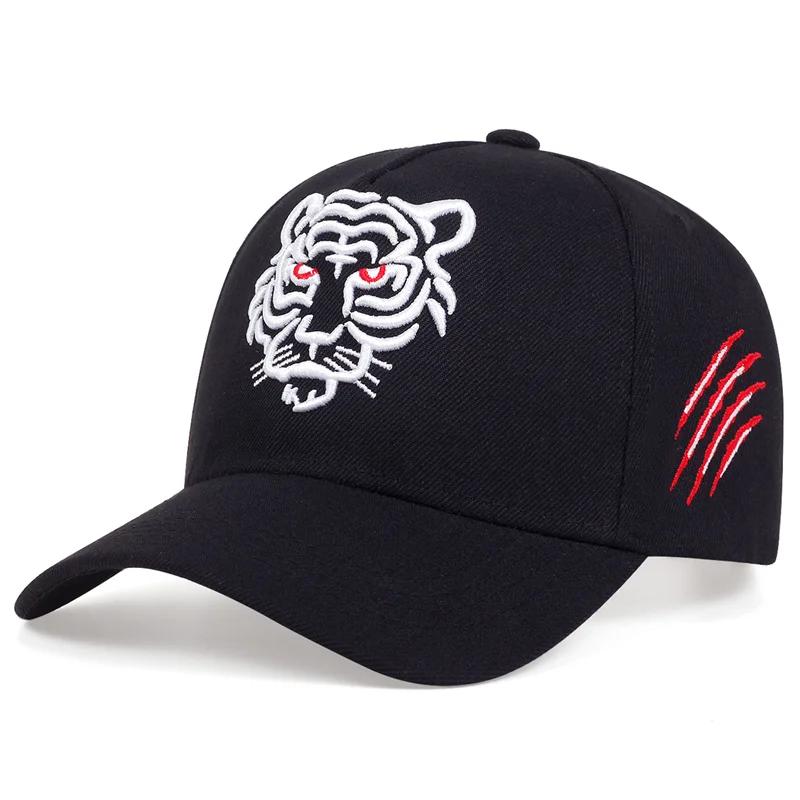 Unisex Tiger Embroidery Baseball Caps Spring and Autumn Outdoor Adjustable Casual Hats Sunscreen Hat Sports Cap