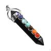 Crystal Hexagonal Gemstone Pointed Pendant for Necklace Jewelry