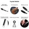 2Pcs Silicone Kitchen Tongs BBQ Clip Stainless Steel Handle Salad Bread Food Serving Tongs Non-Stick Barbecue Grilling Lock Tong