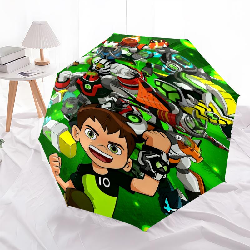 1pc Ben10 Umbrella, Sun Protection, And UV Shielding. It Has Eight Sturdy Ribs for Outdoor Use And Perfect Gift