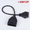 OBD1 na OBD2 GM Adaptérový Kabel, Náhrada OBD1 Čtečky Chybových Kódů na 16 Pinový Konektor, Prodlužovací Pin, Diagnostický Nástroj, 12 U6A7