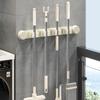 Suction Cup, Long Strip, Mop Clip, Hook, Household Rack, Bathroom, Strong Fixed Hanger, Buckle, Bathroom Wall Clip.