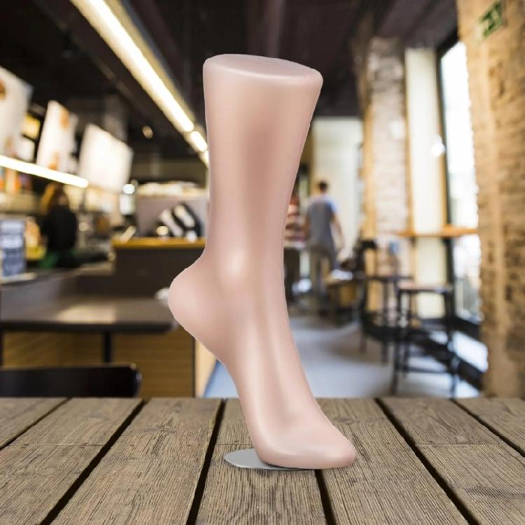 Manichino Piede Femminile Modello Gamba con Base Magnetica Per Esposizione al Dettaglio Accessori Decorativi Multiuso per Vetrine di Negozi