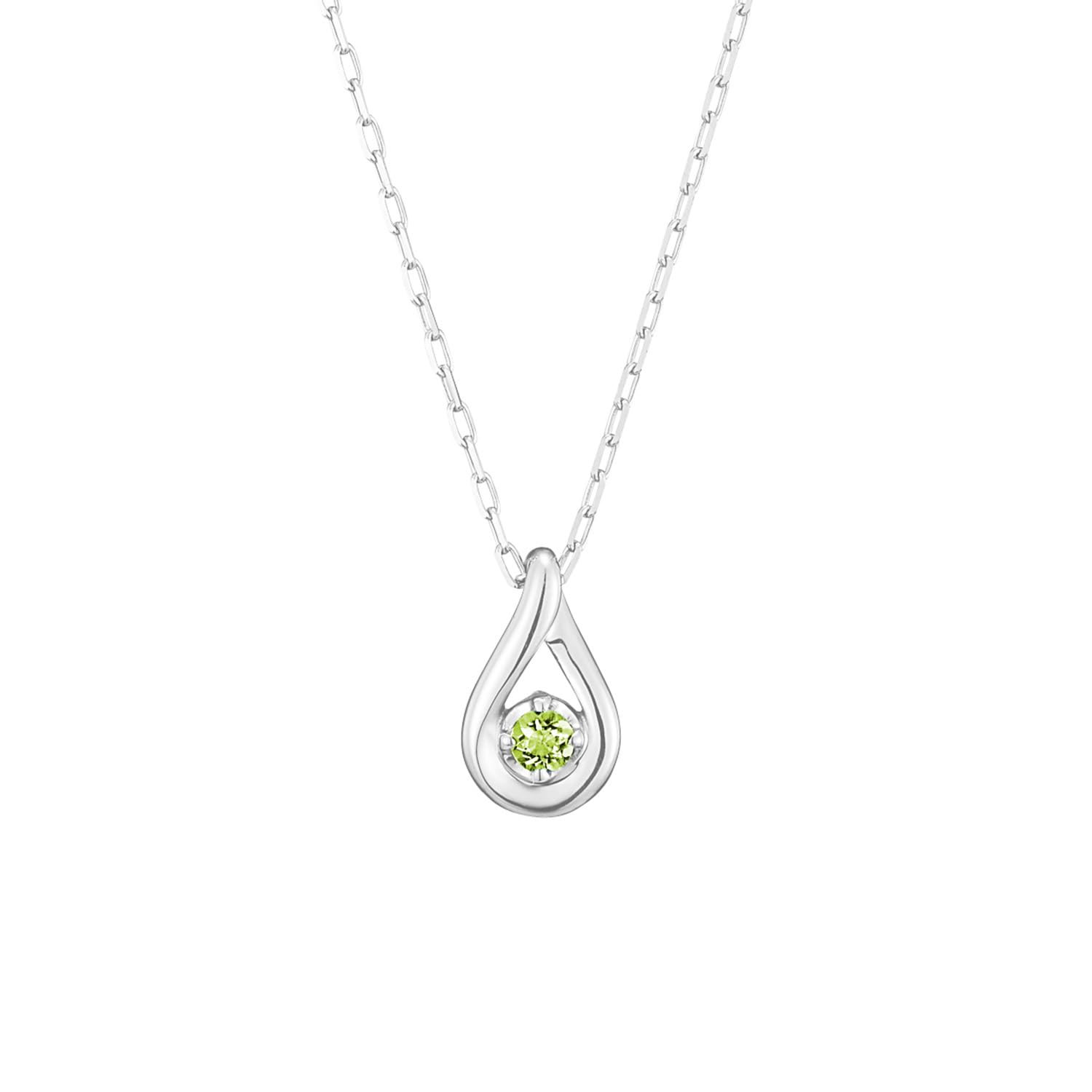 

K10 White Gold Necklace [Yondo Sea] 4℃ [August Birthstone] 11182-612-3213-00-00 Women s