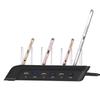USB-Ladestation, 6-Port-Universal-Desktop-Dockingstation mit abnehmbaren Leitblechen, Ständer-Organizer