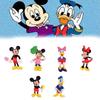6pcs/set Disney Minnie Mouse Pvc Figurines For Cake Decoration And Children Gift