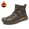 Men's shoes winter 2025 new waterproof, non-slip and wear-resistant tooling shoes trendy versatile shoes men's casual labor insurance shoes