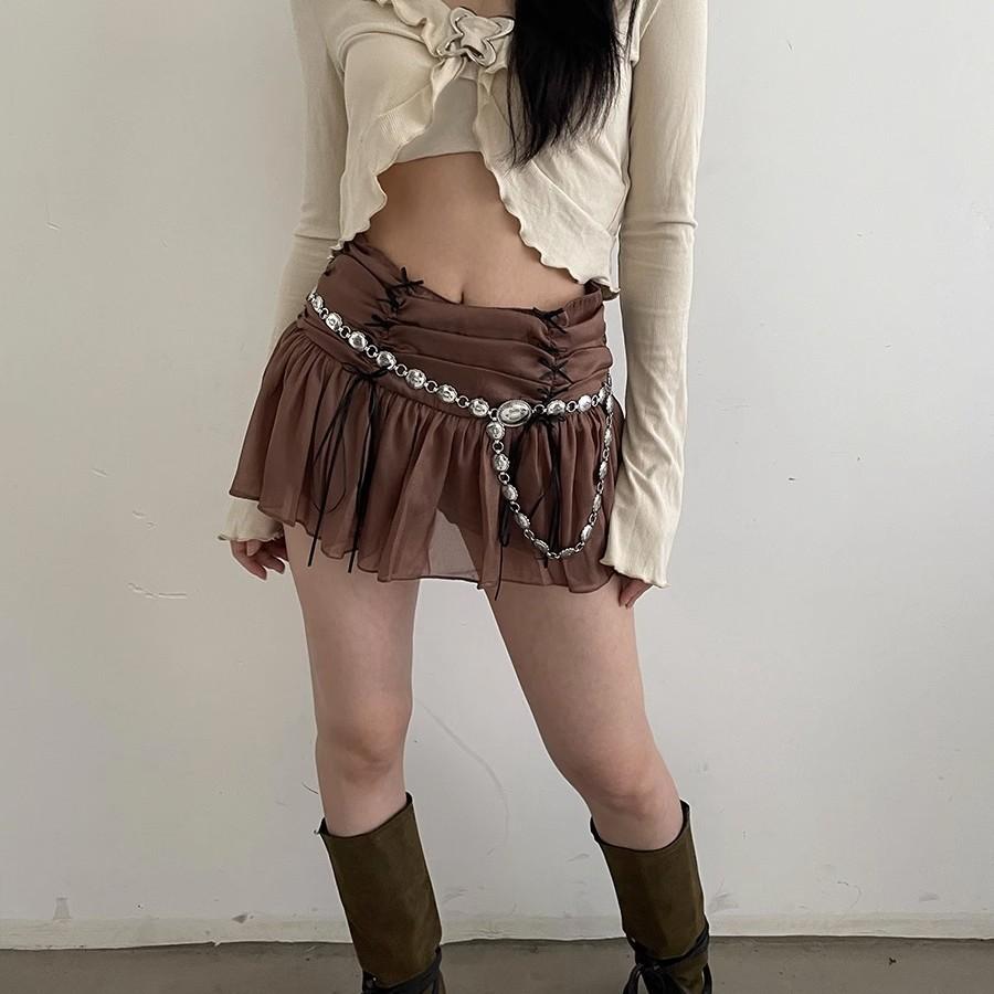 Waist Chain Accessories Dress Decoration High Sense Retro Simple Ethnic Style Thin Belt Female Tide