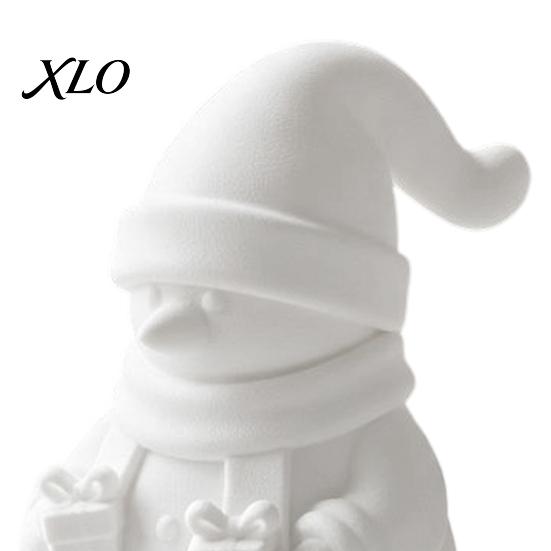 Creative Parent Child Handmade Art 3D Printed Snowman Figurine Holding Gift Boxes, DIY Paintable Christmas Customizable Festival Souvenirs Ornament,