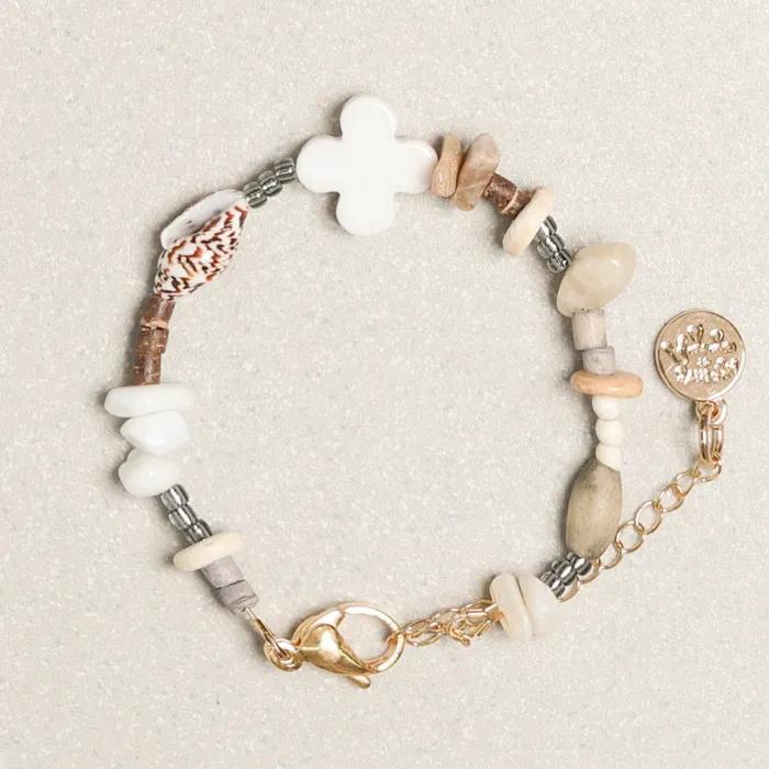 Full Clover Bracelet White