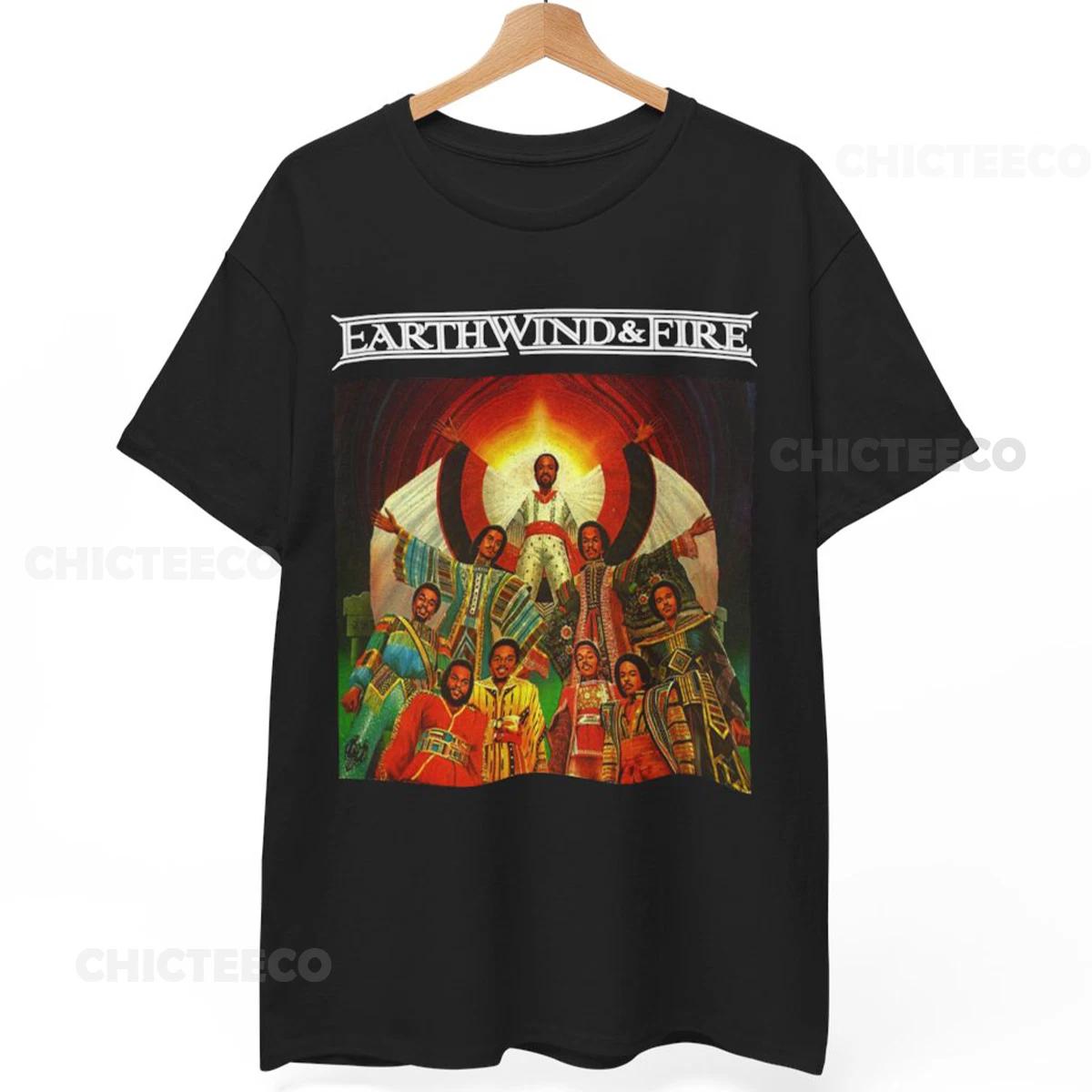 Футболка Earth Wind And Fire Фанк Соул Диско 70-х 80-х Музыка Унисекс 2XL