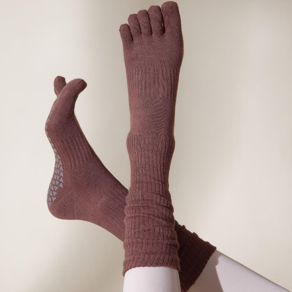 Silicone Anti-slip Women Yoga Socks Five Fingers Sport Pilates Socks Sports Toe Socks  Ballet