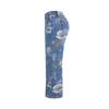 Fashion Ladies Printed Denim Spring and Autumn Straight Wide Leg Pants Casual Jeans