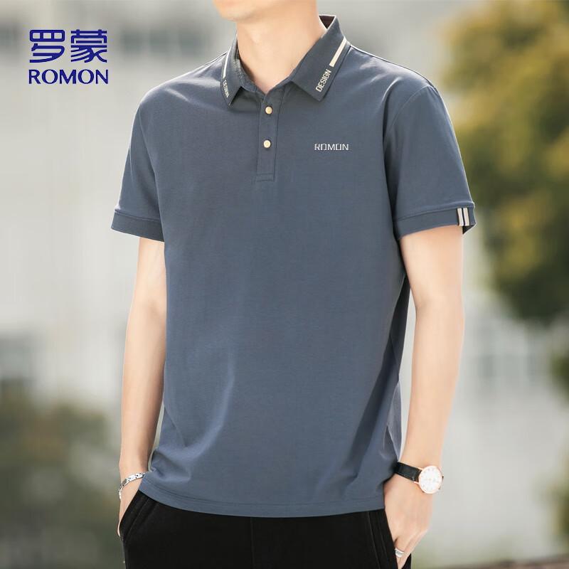 ROMON Men's Summer Polo Neck Short Sleeve T-Shirt LP5