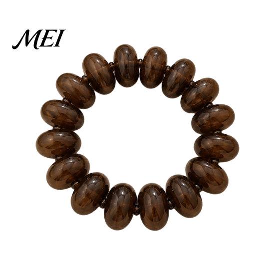 Damenarmband Perlen für Frauen, Bunte Acrylperlen Elastisches Damen Stretcharmband, Boho Sommer Strandurlaub Schmuck