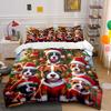 Dogs, Santa Hats, Ornaments. Bedding Sets Duvet Cover Sets Duvet Covers Pillowcases(1 * Duvet Cover 2 * Pillowcases Without Duvet Insert)