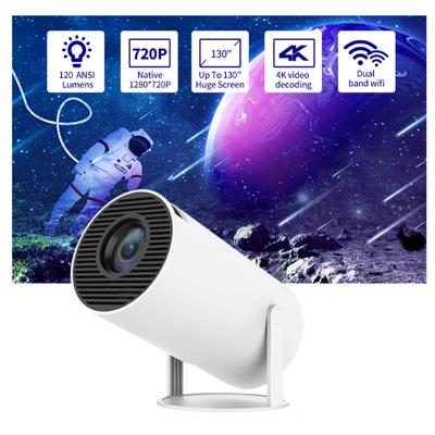 HY300 Portable LCD Projector Smart Android 11.0 Home Theater 2.4G/5G Dual-band WiFi BT4.1 Media