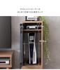 Miyatake Seisakusho REGABO Game PS5 Width 26 x Depth x Height 82 with Glass Door and Can Store Game Consoles and Software Natural Rack, Compatible,